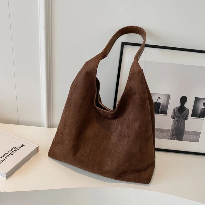 shoulder suede bag