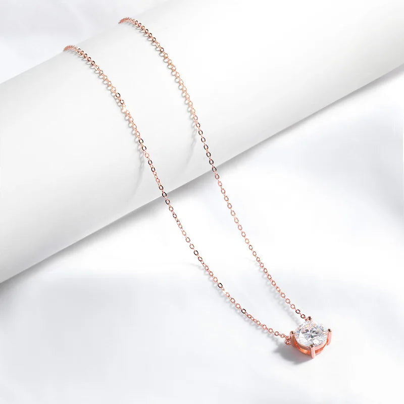 Moissanite Necklace Gold By Yumiii