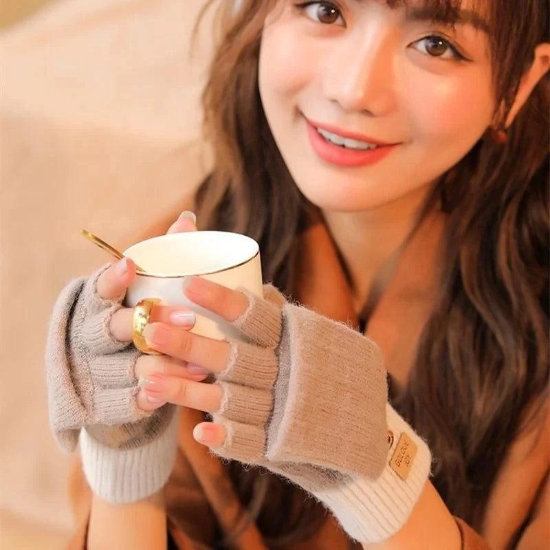 womens knitted gloves