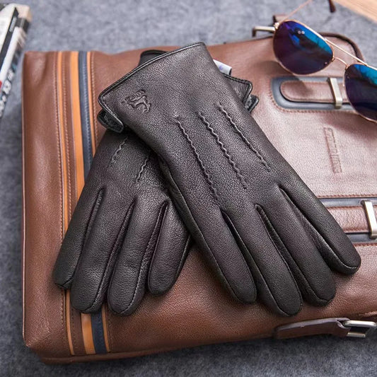 Mens leather gloves