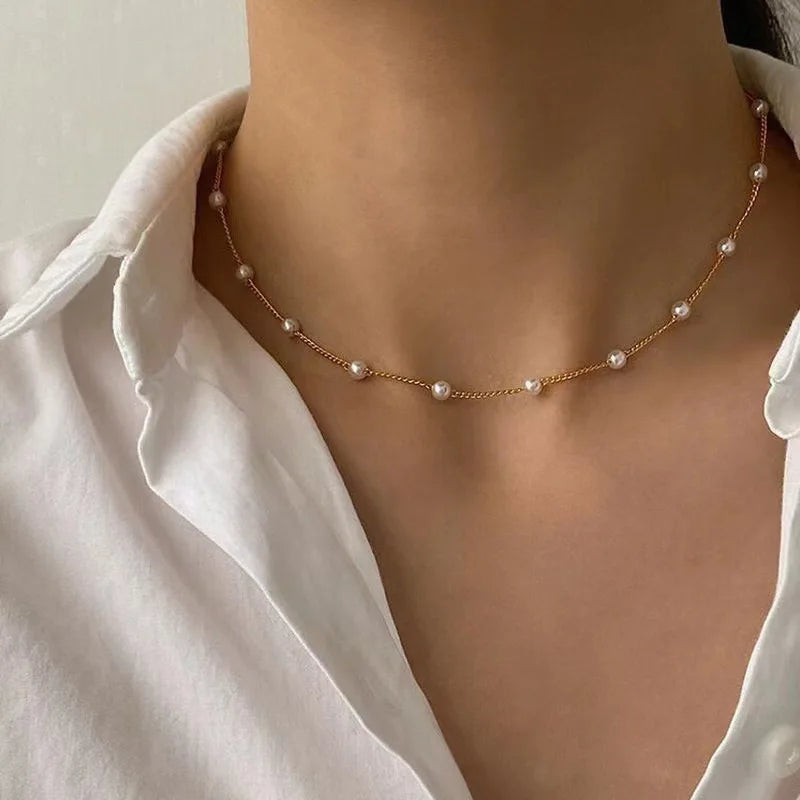 pearl necklace set