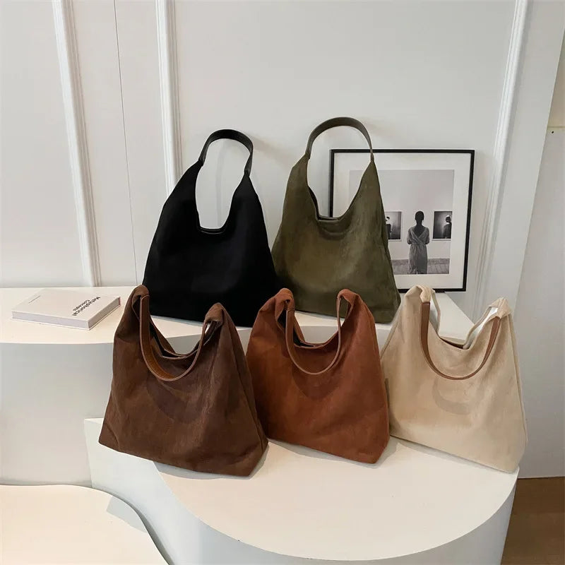 shoulder suede bag
