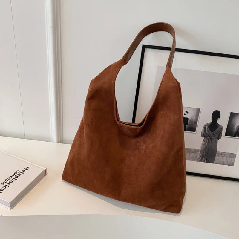 shoulder suede bag