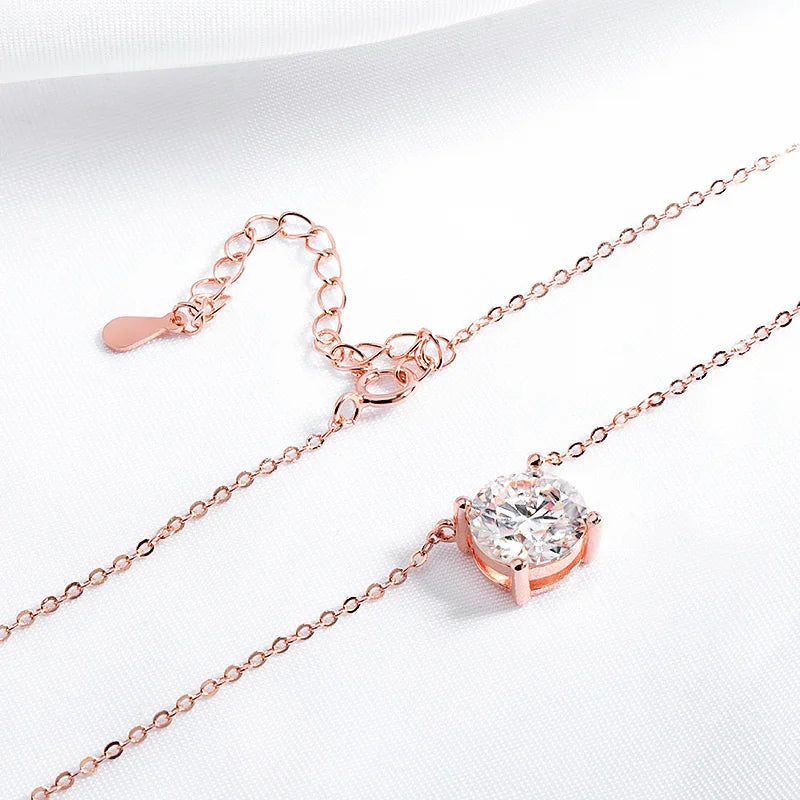 Moissanite Necklace Gold By Yumiii
