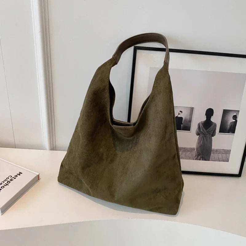 shoulder suede bag