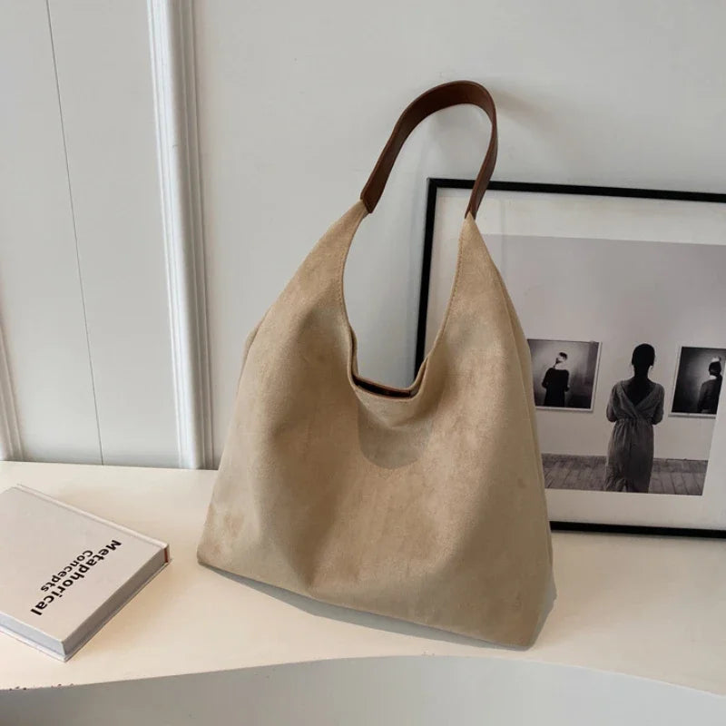 shoulder suede bag