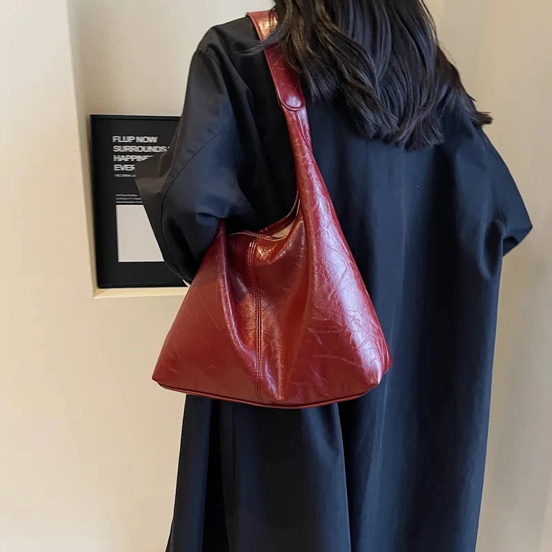 shoulder suede bag