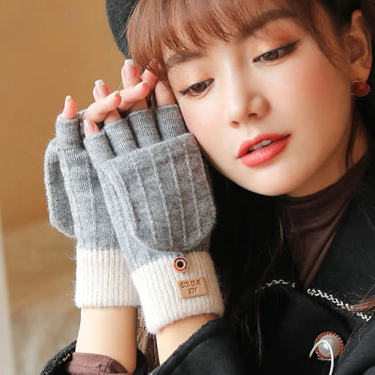 womens knitted gloves