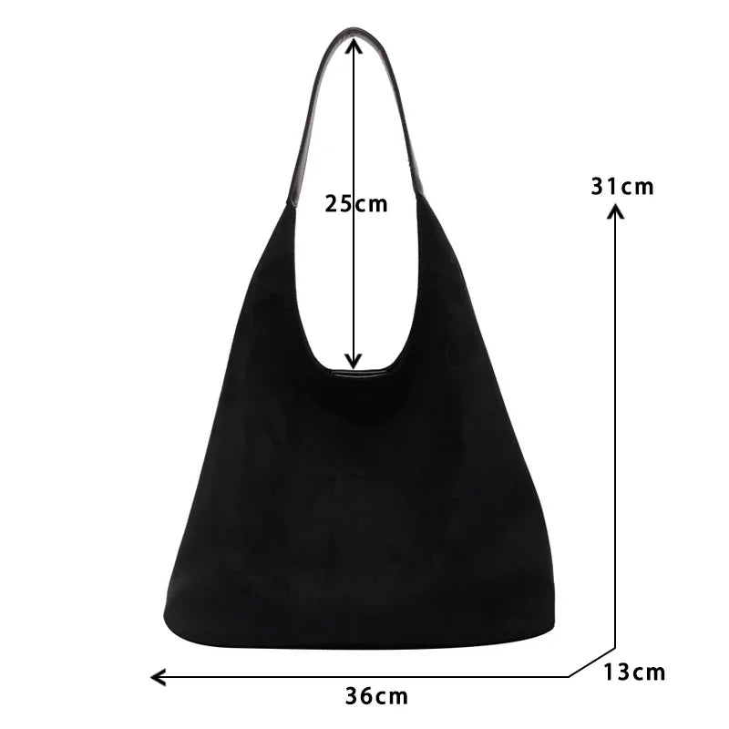 shoulder suede bag