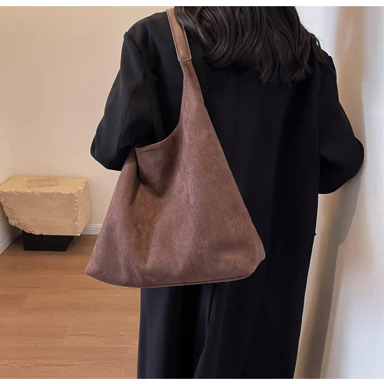 shoulder suede bag