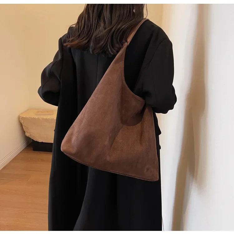 shoulder suede bag