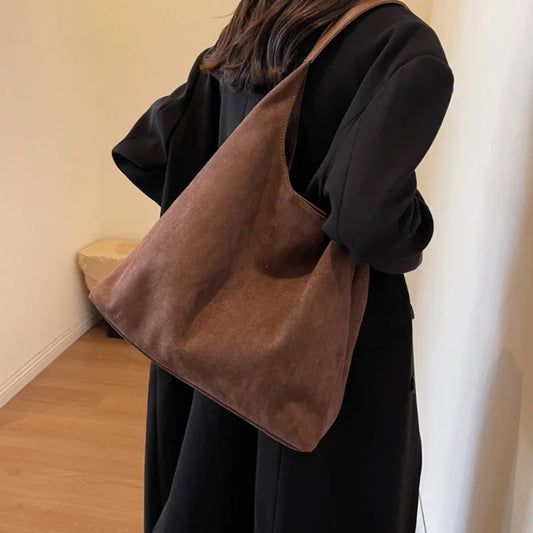 shoulder suede bag